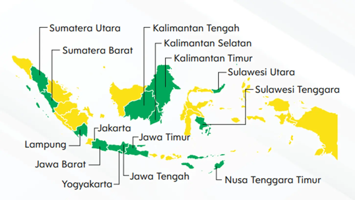 Gambar peta cabang MCI